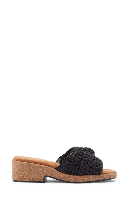 Kurt Geiger London Eagle Crocheted Slide Sandal In Black