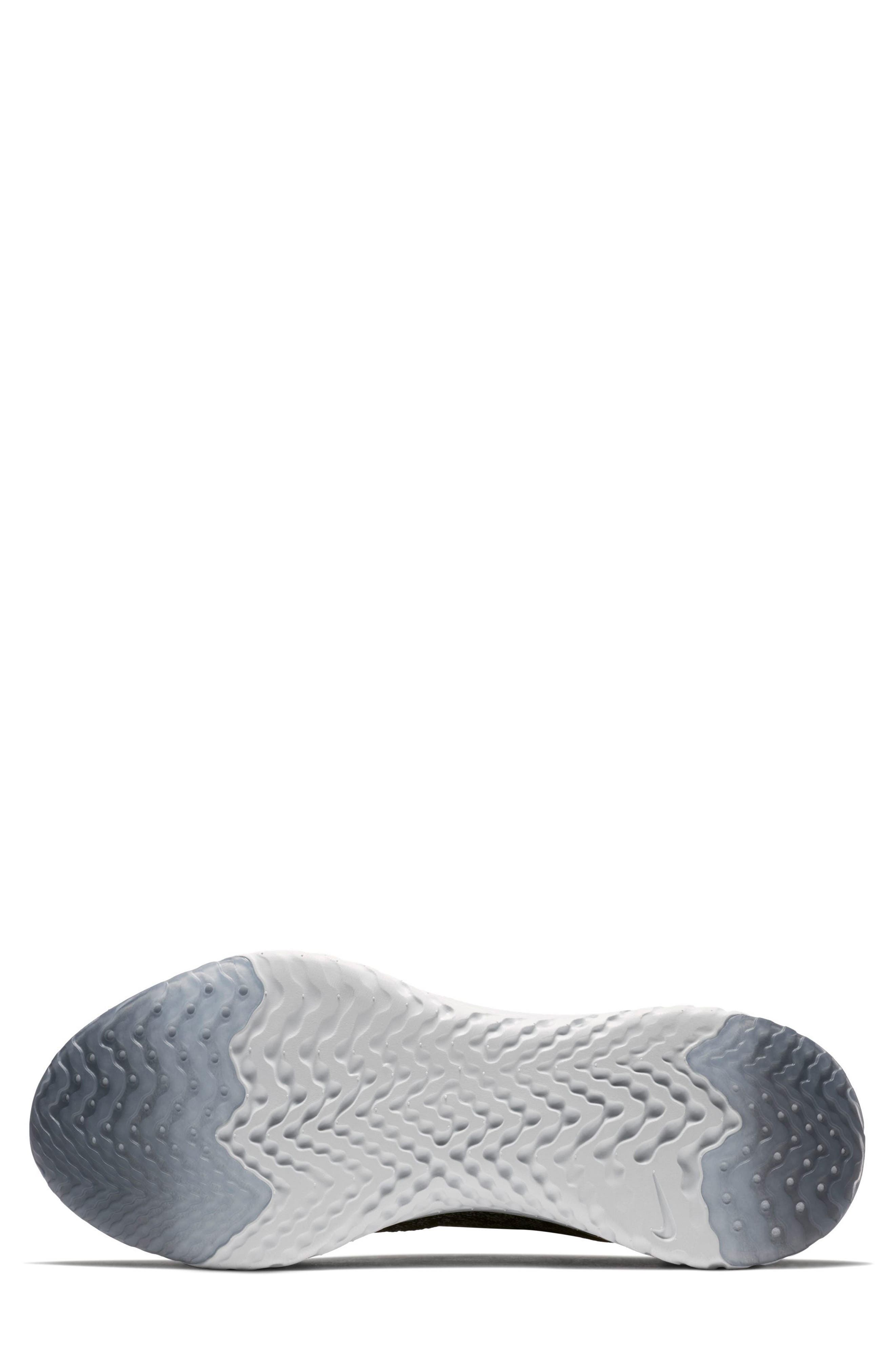 Epic React Flyknit Running Shoe, Alternate, color, BLACK/ BLACK/ DARK GREY