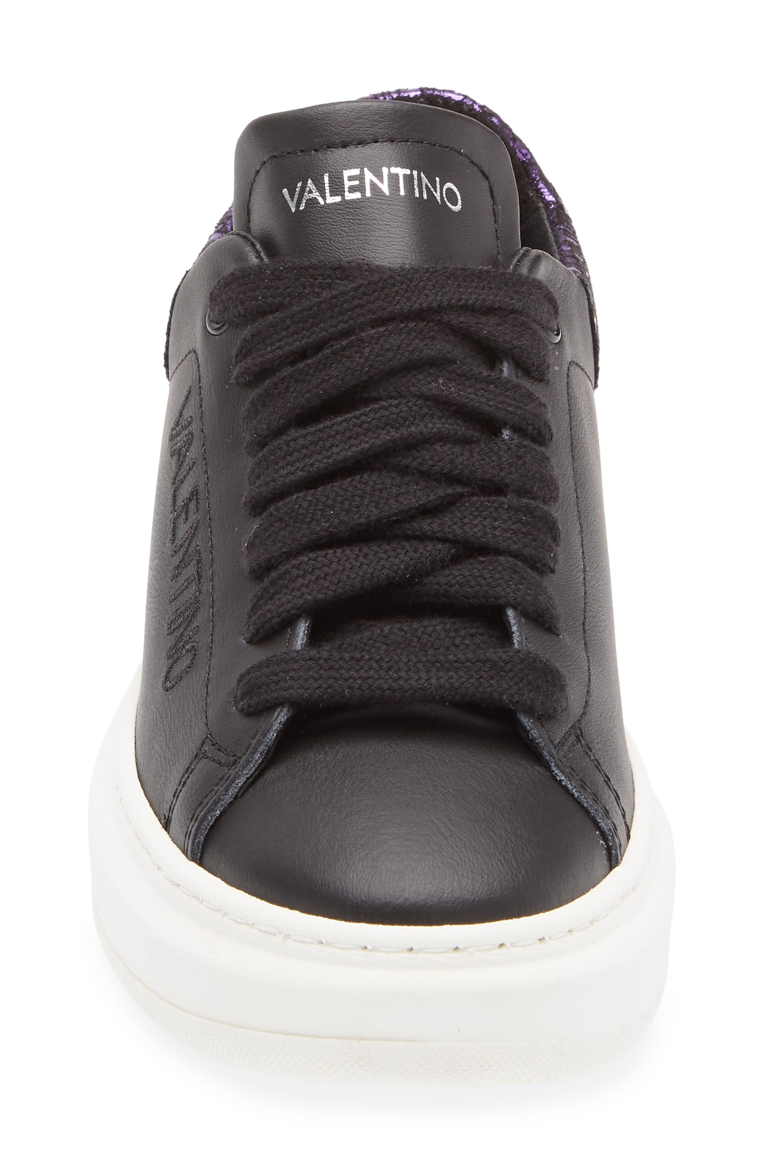 VALENTINO BY MARIO VALENTINO Fresia Vintage Low Top Sneaker, Alternate, color, Black Purple