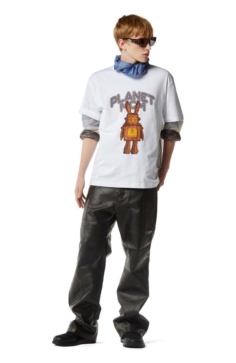 MCM Planet MCM Rabot T-Shirt in Organic Cotton, Main, color, White