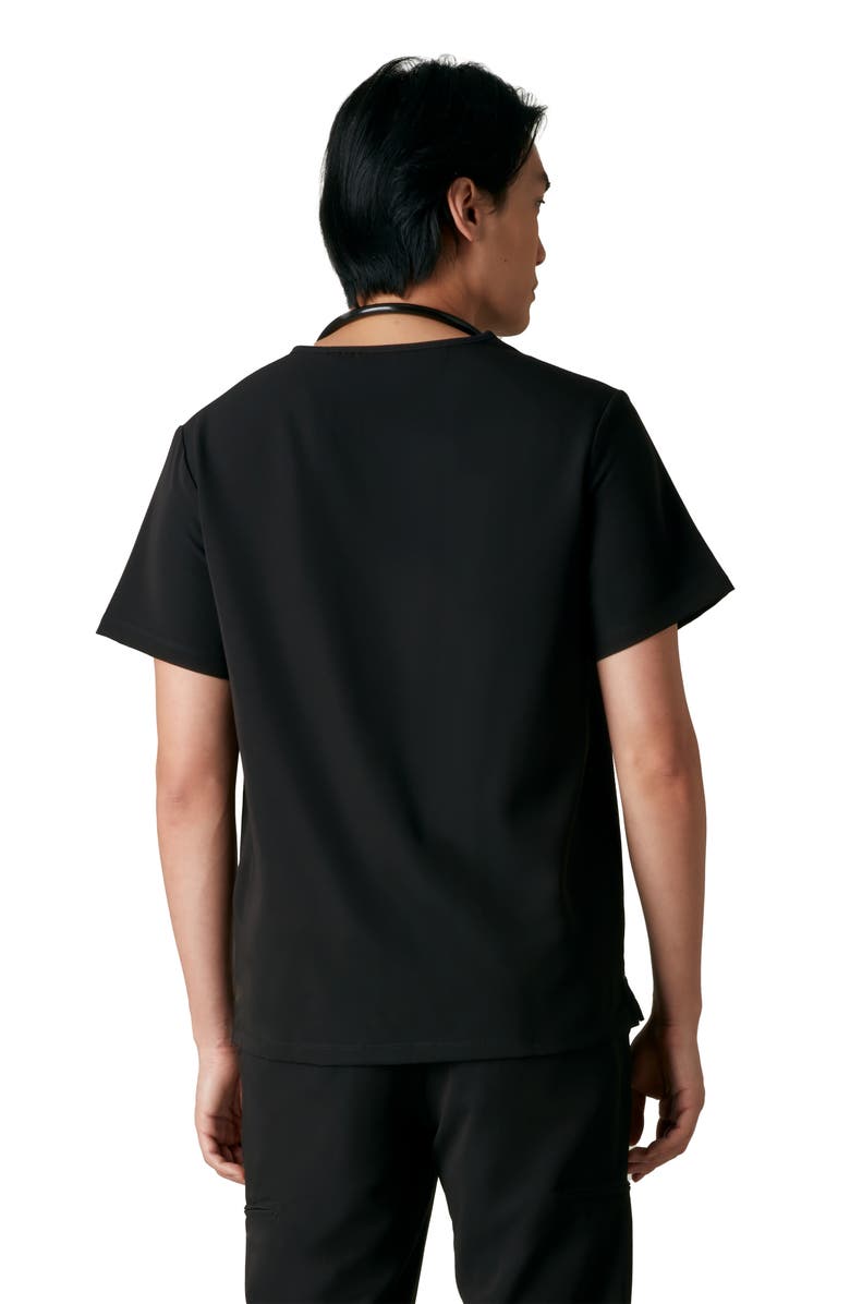 Members Only Brighton 3-Pocket Scrub Top, Alternate, color, Black