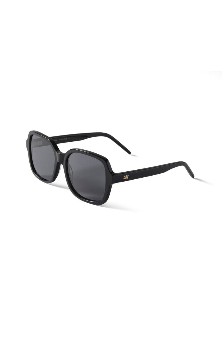 French Kiwis Eyewear Ella Sunglasses, Alternate, color, Black