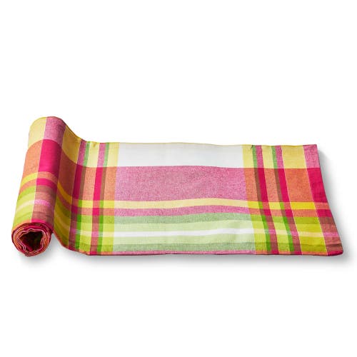 Tag Lemoncello Plaid Table Runner In Multi