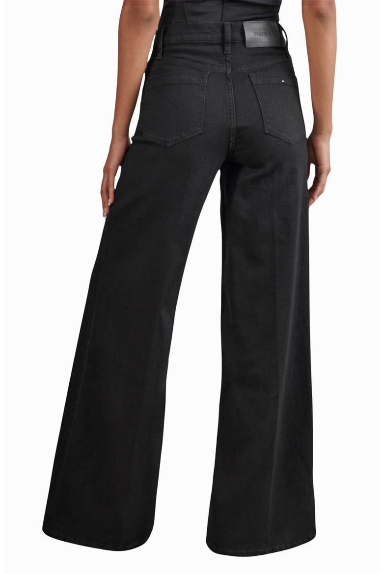 Heather Wide Leg Jeans, Alternate, color, BLACK
