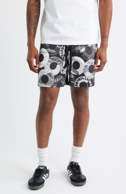 Billionaire Boys Club Bb Vinyls Drawstring Knit Shorts In Black