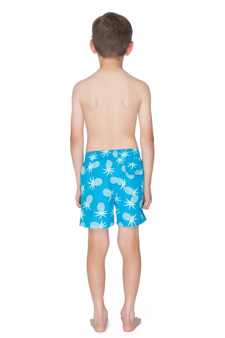 Pineapple Swim Trunks, Alternate, color, CRYSTAL BLUE