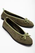 Forever & Always Shoes Freya Leather Ballerina Flats