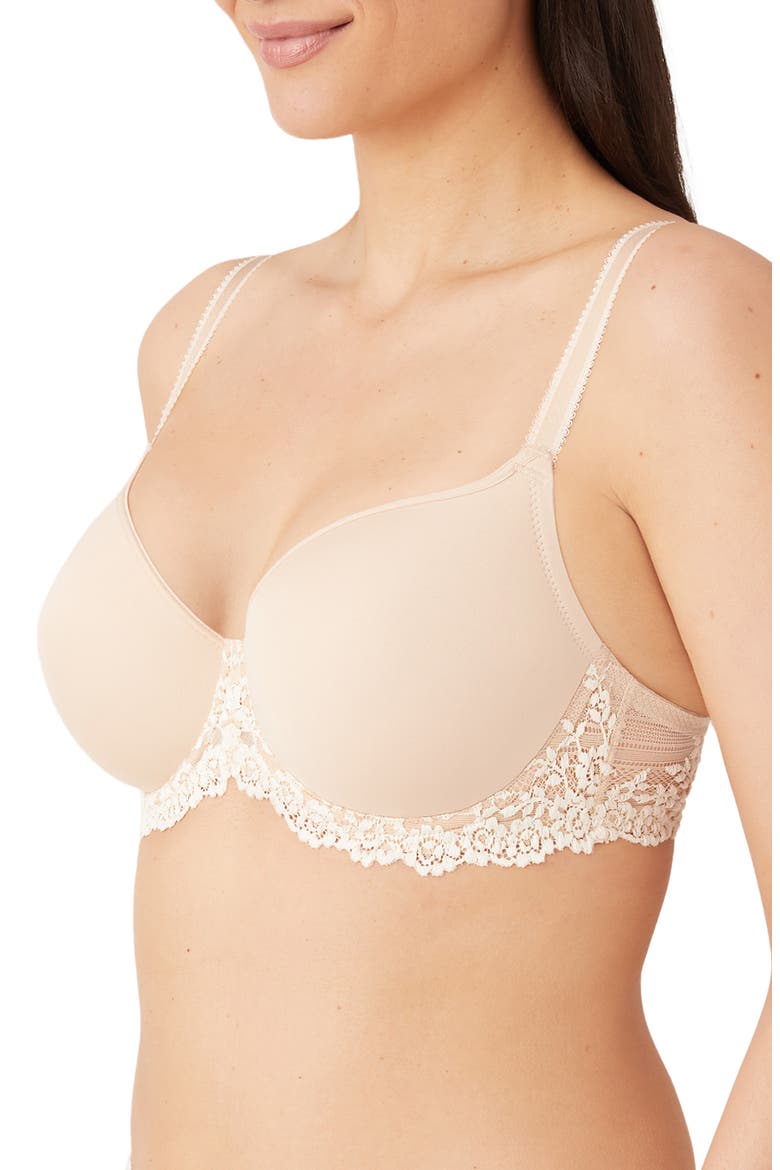 Embrace Lace® T-Shirt Bra, Alternate, color, NATURALLY NUDE/IVORY