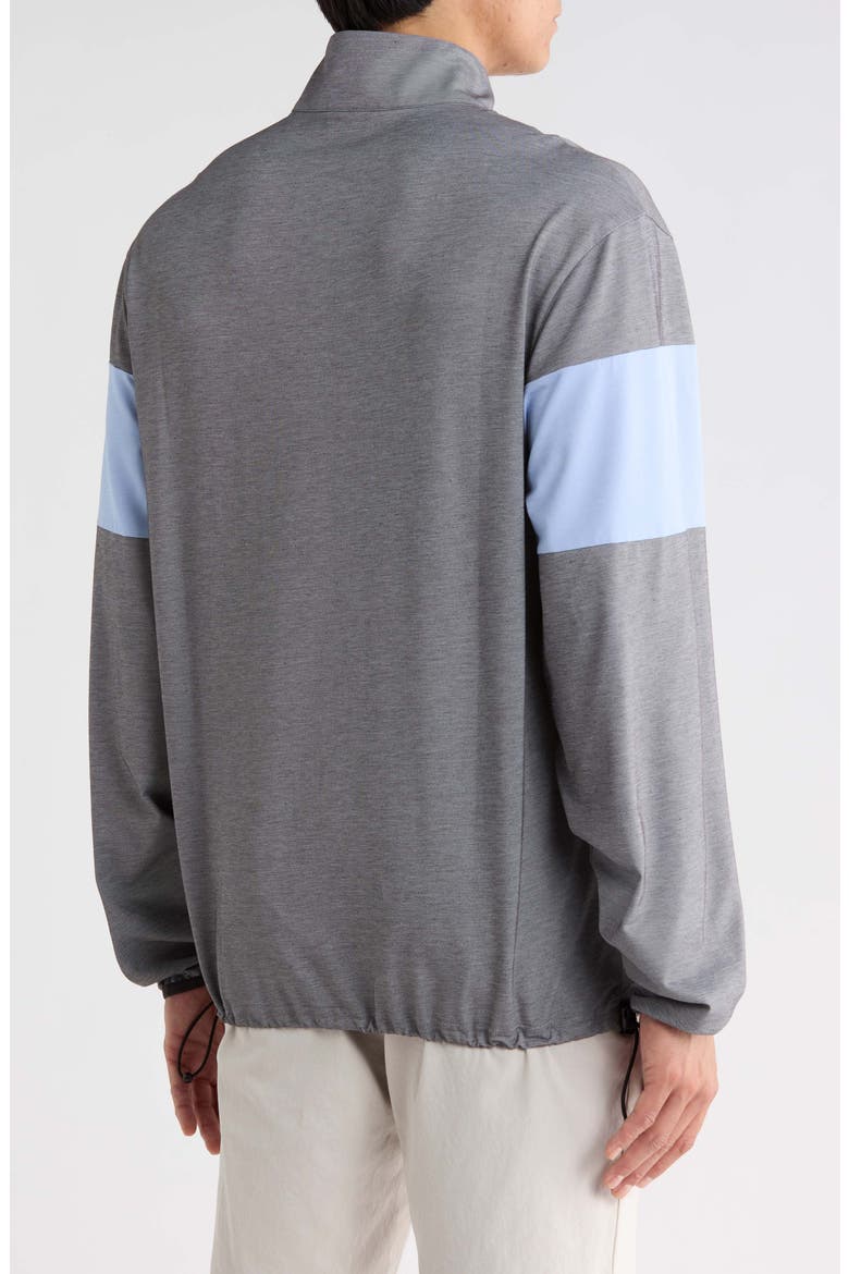 Horizon Quarter Zip Pullover, Alternate, color, BLACK CHAMBRAY