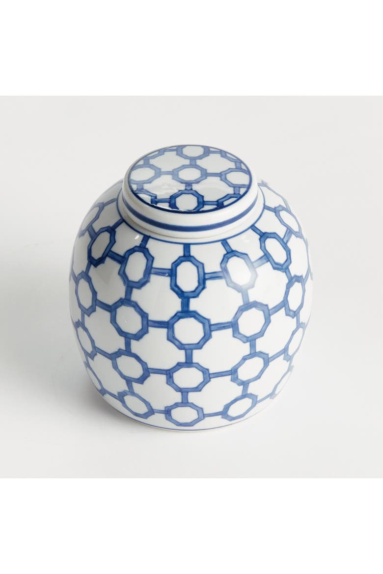 BB Dynasty Link Lidded Jar - Blue & White Chinoiserie, Alternate, color, Blue