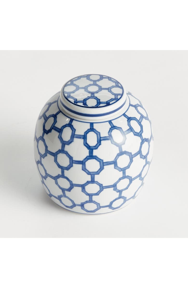 Napa Home & Garden BB Dynasty Link Lidded Jar - Blue & White Chinoiserie, Alternate, color, Blue