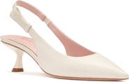 Kate Spade New York riley slingback pointed toe kitten heel pump