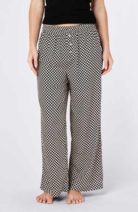 Anais Wide Leg Cotton Blend Pajama Pants