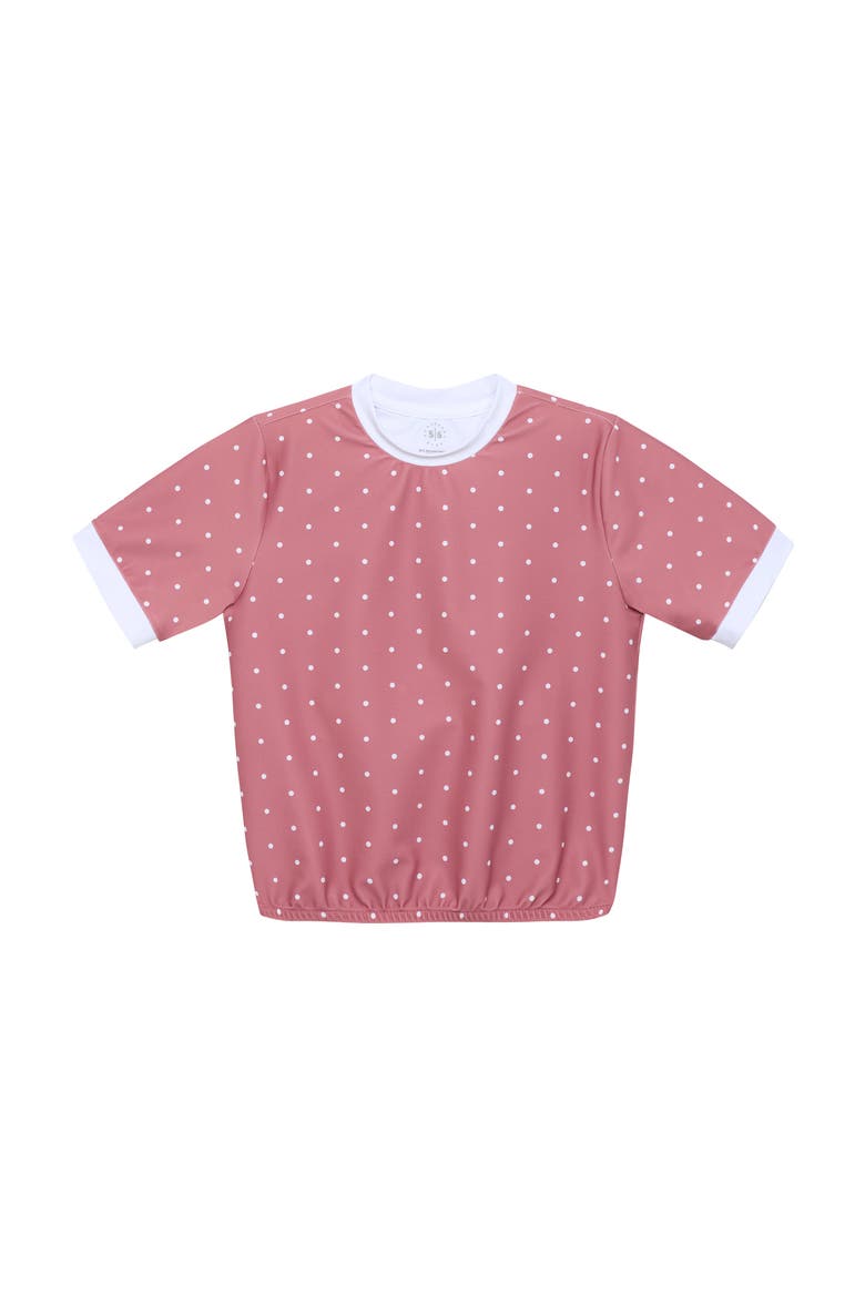 Girls Dance Tee, Main, color, Dusty Pink Polka Dot
