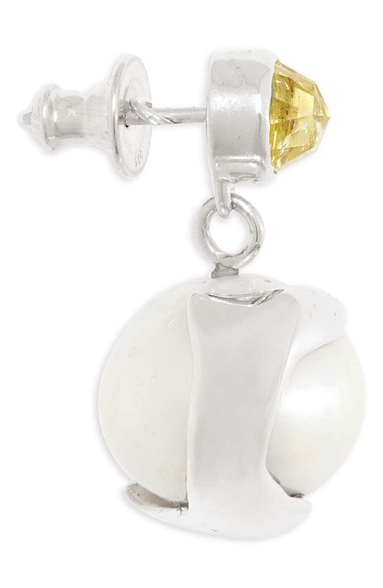 FARIS Pomme Pearl Drop Earrings, Alternate, color,