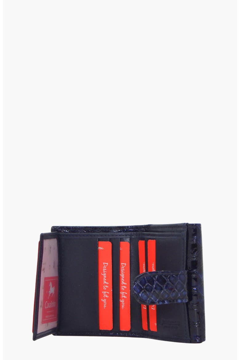 Grace Mini Wallet 530, Alternate, color, Navy / Beige