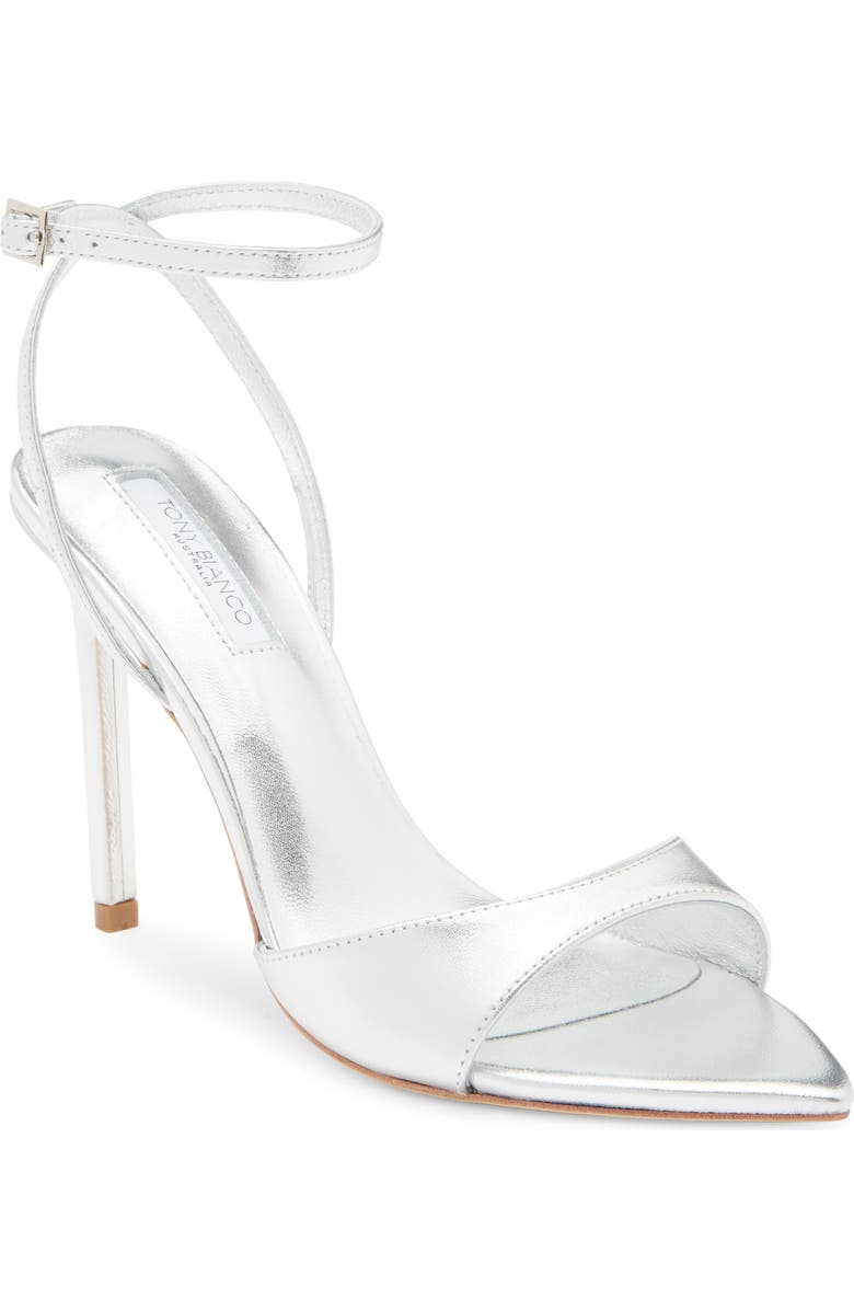 Tony Bianco Molly Loafer, Main, color, Silver Nappa Metallic