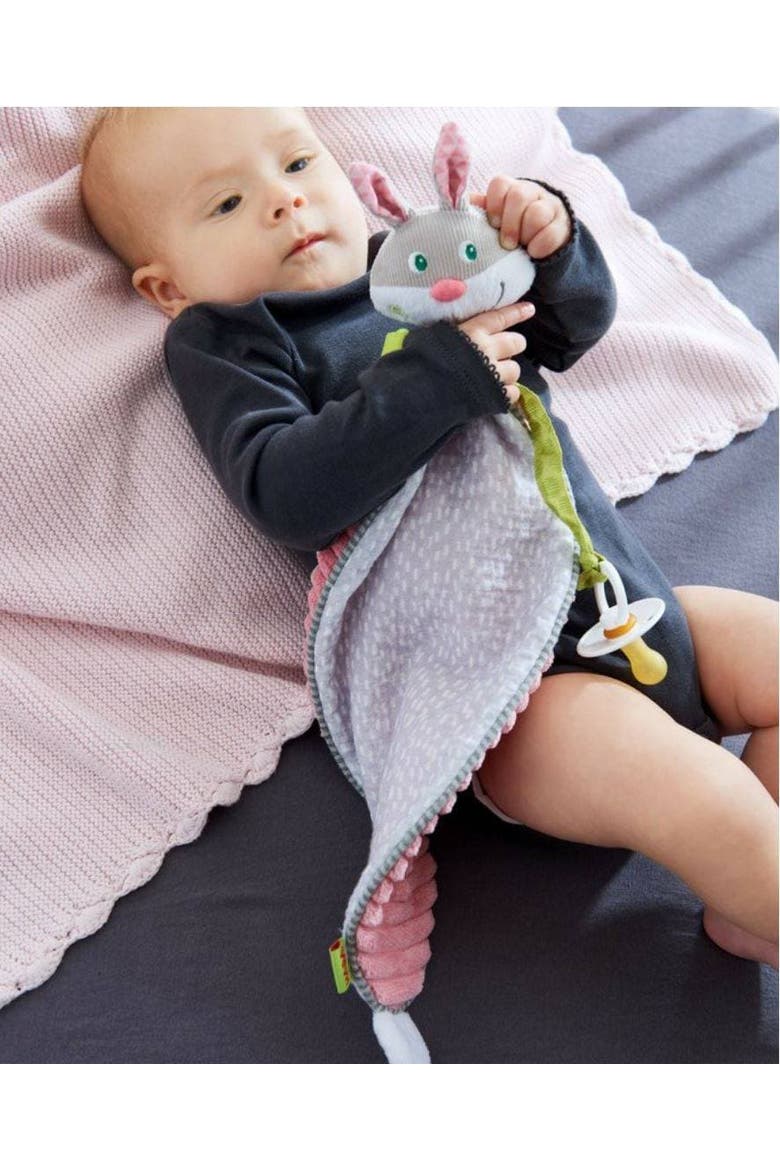 Bunny Hops Baby Blanket and Crinkle Toy, Alternate, color, Multi