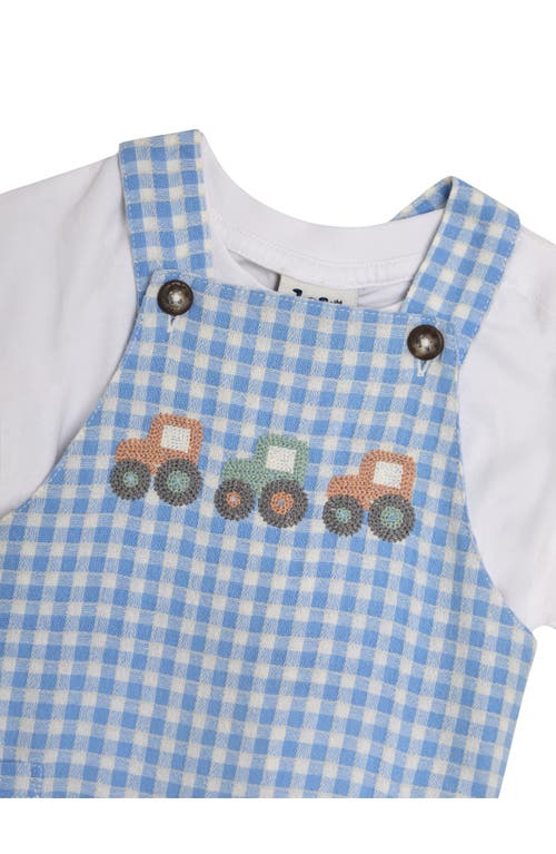 Jojo Maman Bébé Jojo Maman Bebe Tractor Overalls & Shirt Set In Blue