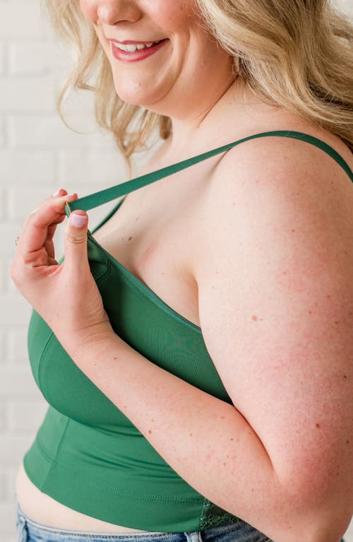 Davin & Adley Amelia Pumping And Nursing Crop Cami In Green
