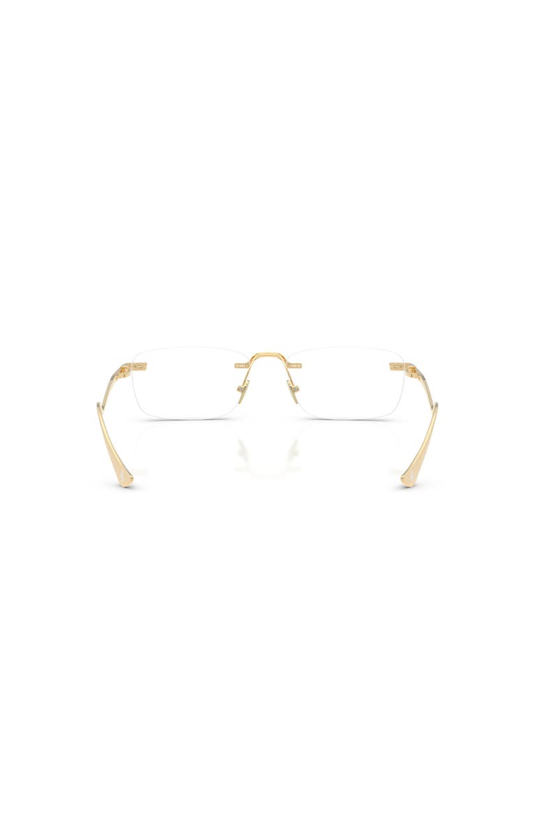 54mm Rectangle optical glasses, Alternate, color, Gold