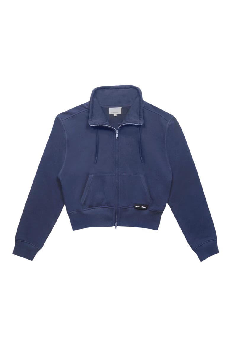 Don't Sweat It Terry Zip-Up Sweatshirt, Alternate, color, NAVY
