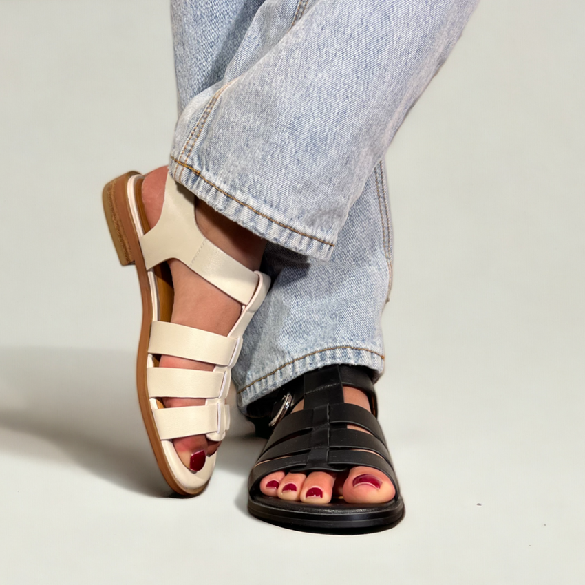 Amie Rafa Monaca Fisherman Sandals, Alternate, color, Black