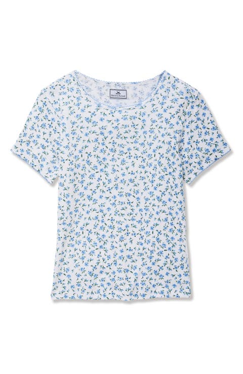Pima Cotton Pointelle Sleep T-Shirt
