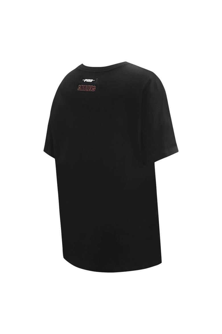 Women's Pro Standard Black Cleveland Cavaliers Script Boyfriend T-Shirt, Alternate, color, Black