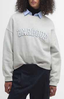Silverdale Bouclé Logo Cotton Graphic Sweatshirt