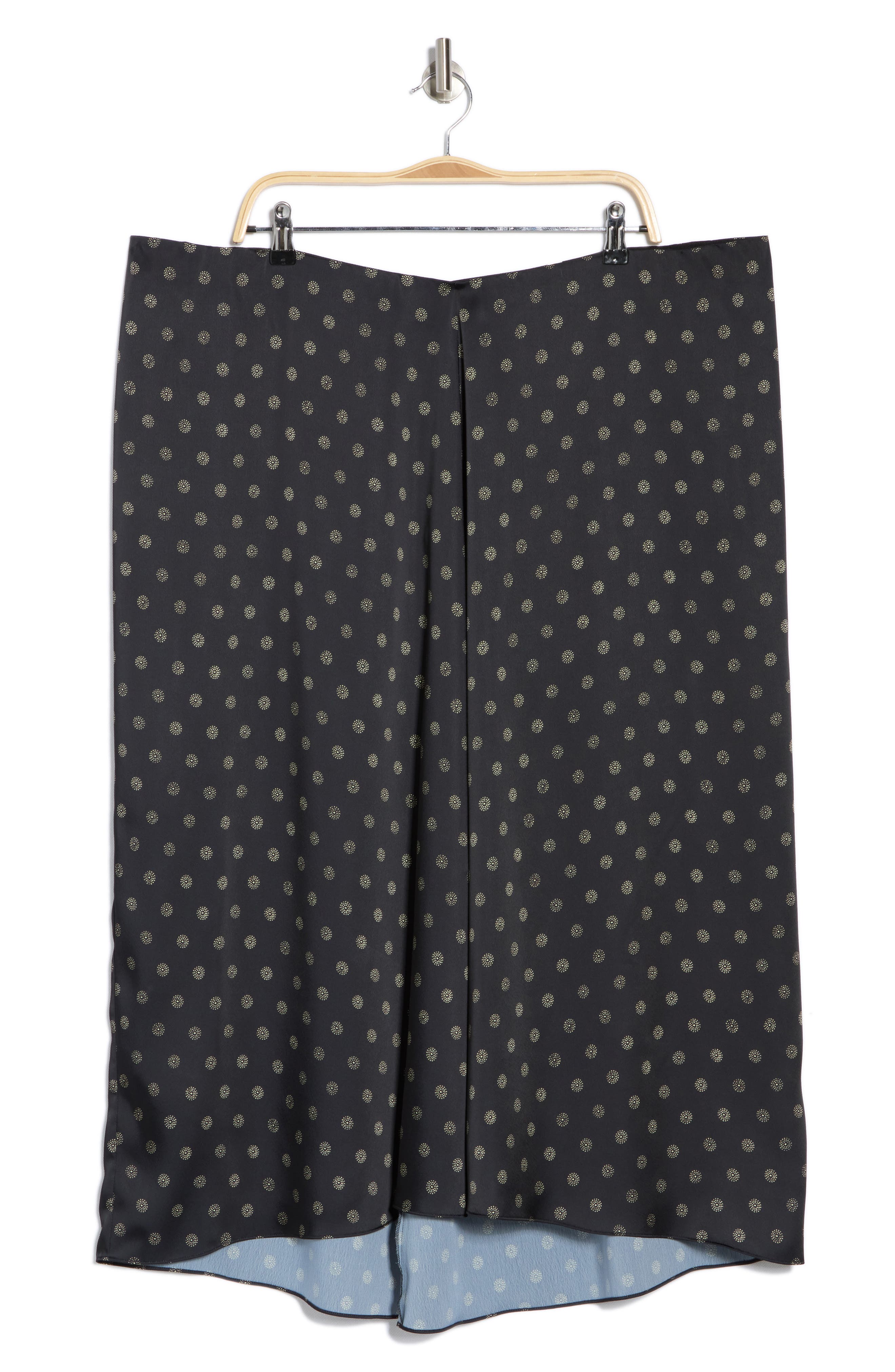 Vince Sun Dot Draped Slip Skirt