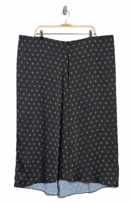 Vince Sun Dot Draped Slip Skirt