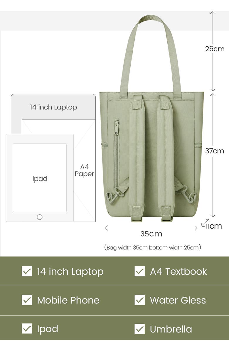 MaH Siro Totepack, Alternate, color, Cactus Green