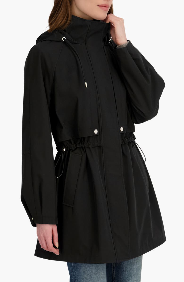 Tahari Diana Hooded Softshell Jacket, Alternate, color, Black