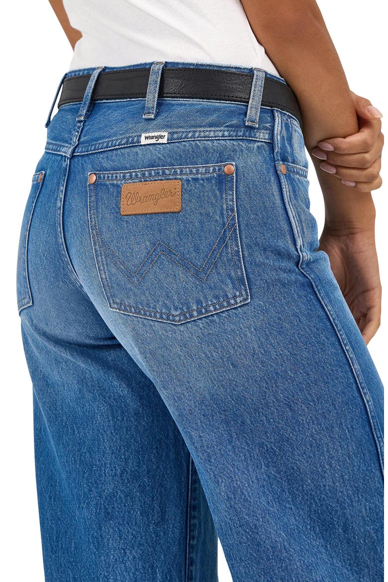 World Wide High Waist Wide Leg Jeans, Alternate, color, RANCH HOUSEDOWN