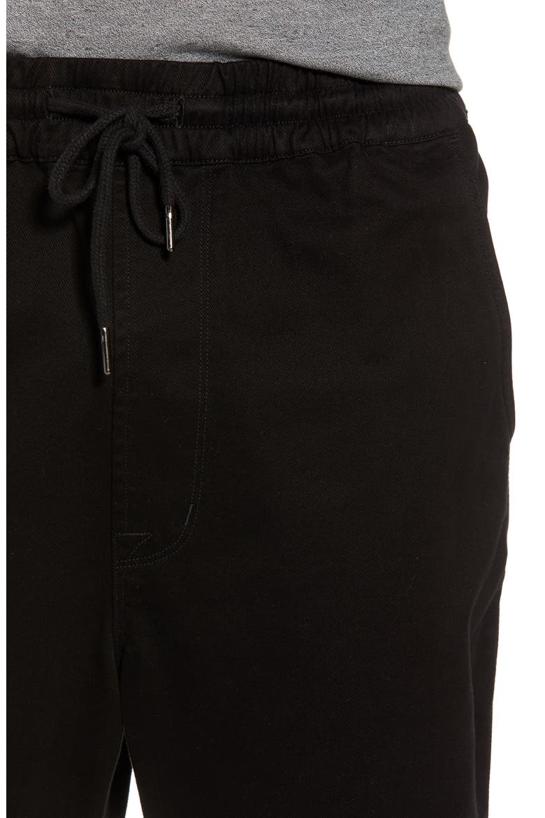Hudson Leo Drop Crotch Pants, Alternate, color, BLACK