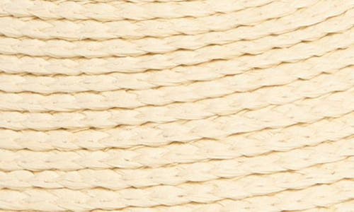Nordstrom Adjustable Woven Straw Visor In Natural