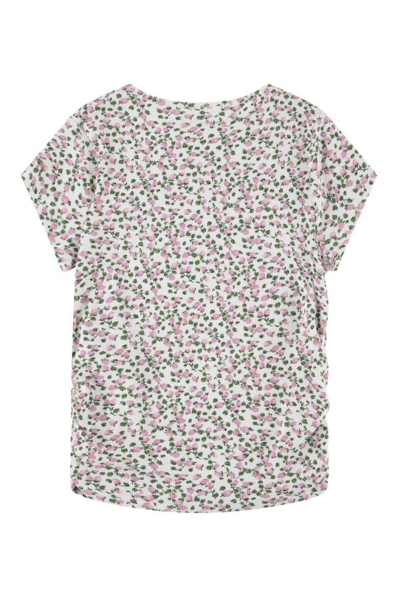 Kids' Floral Square Neck Top, Alternate, color, AMRANF CAS