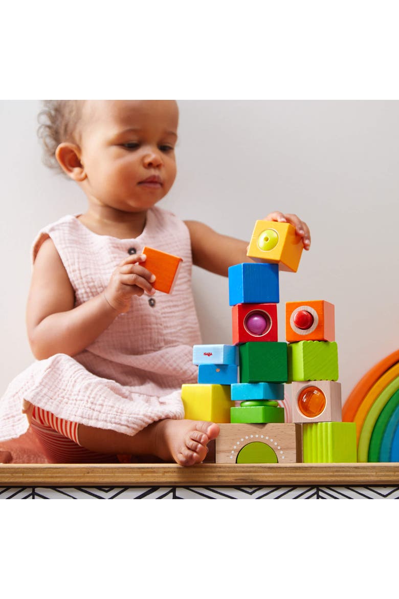 Fun with Sounds Wooden Discovery Blocks, Alternate, color, Multi