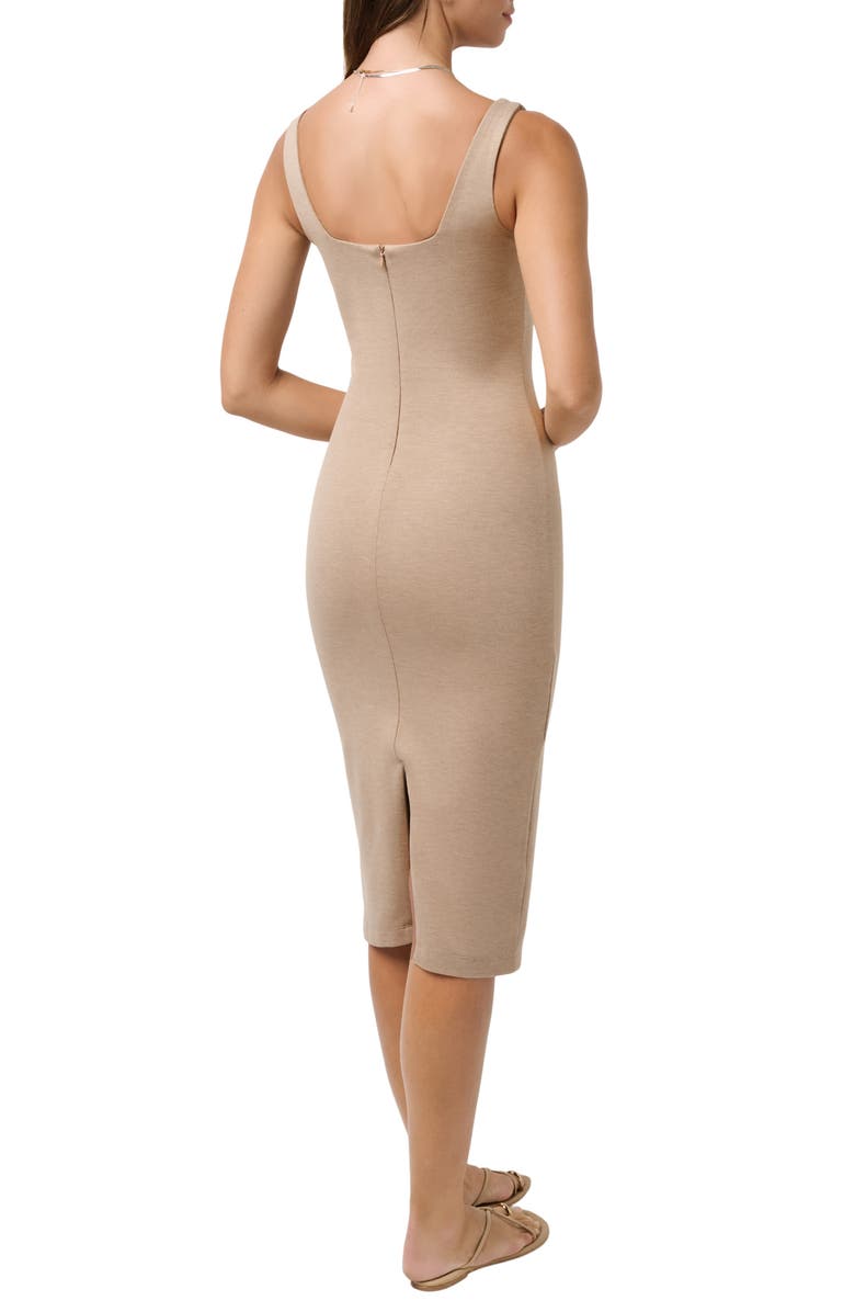 TravisMathew Friday Sleeveless Ponte Midi Dress, Alternate, color, 