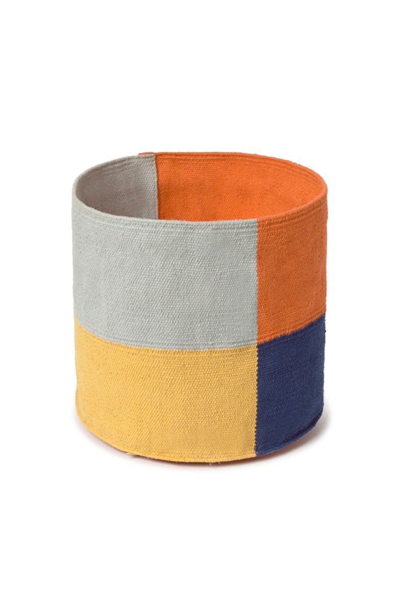 Lorena Canals Basket Color Grid, Main, color, Blue , Orange,  Honey, Beige