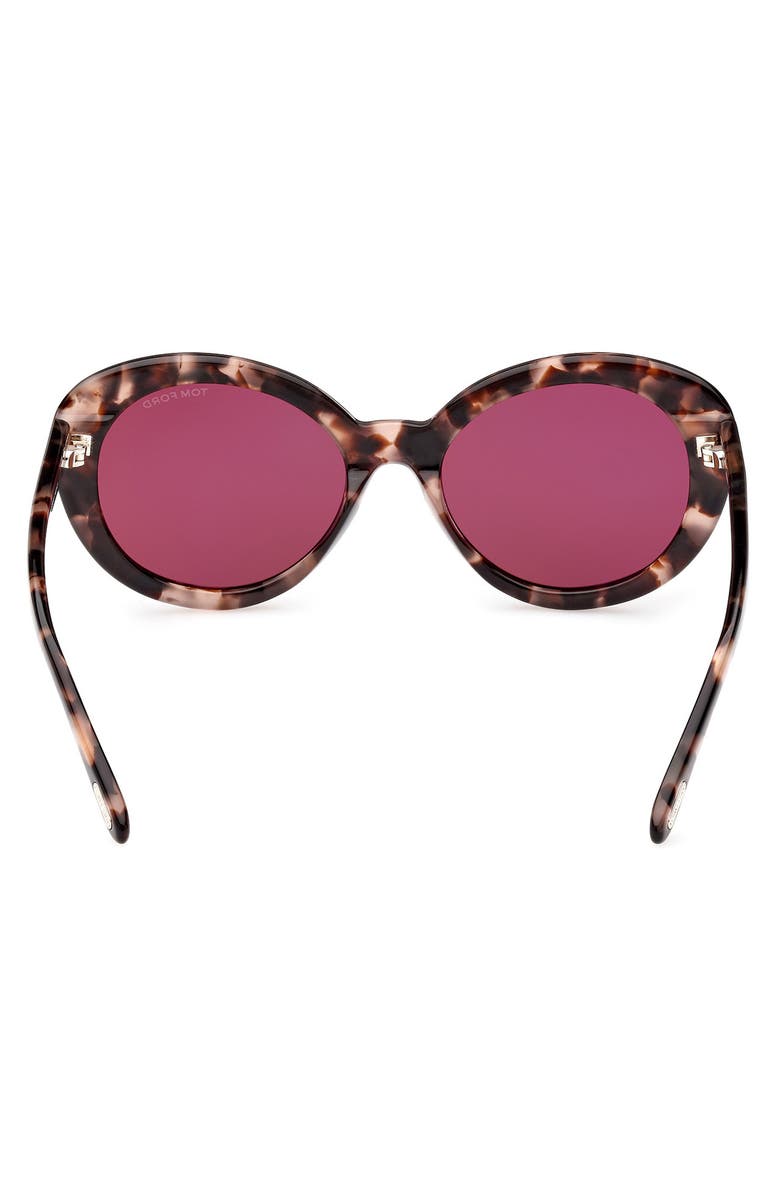 TOM FORD Lily 55mm Cat Eye Sunglasses, Alternate, color, 
