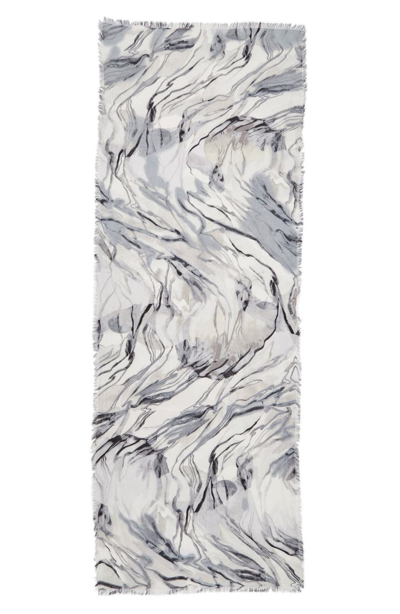 Nordstrom Marbleized Cashmere & Silk Scarf, Alternate, color,