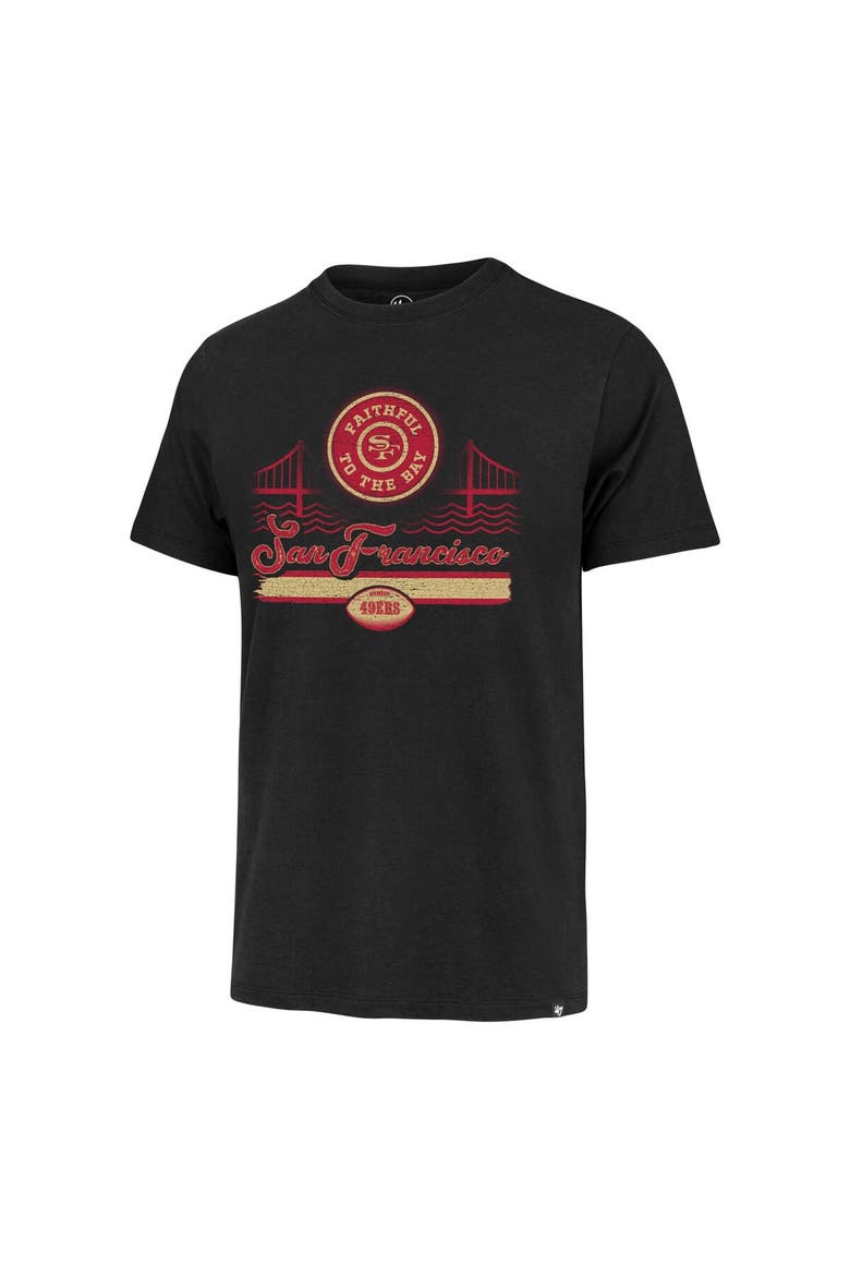 Men's '47 Black San Francisco 49ers Faithful to the Bay Regional Franklin T-Shirt, Alternate, color, Black