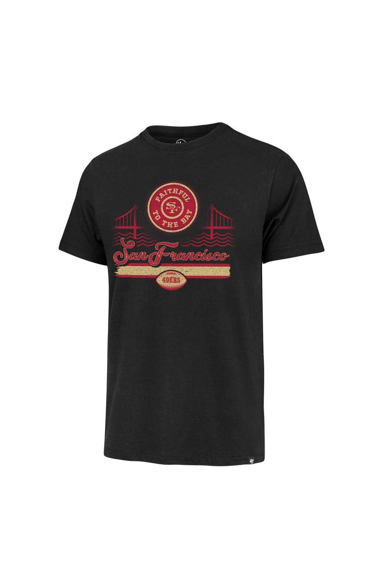 '47 Men's '47 Black San Francisco 49ers Faithful to the Bay Regional Franklin T-Shirt, Alternate, color,