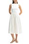 Sleeveless Button Front A-Line Dress