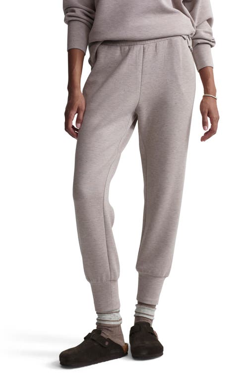 Varley The Slim Cuff Pants In Taupe Marl Fleck