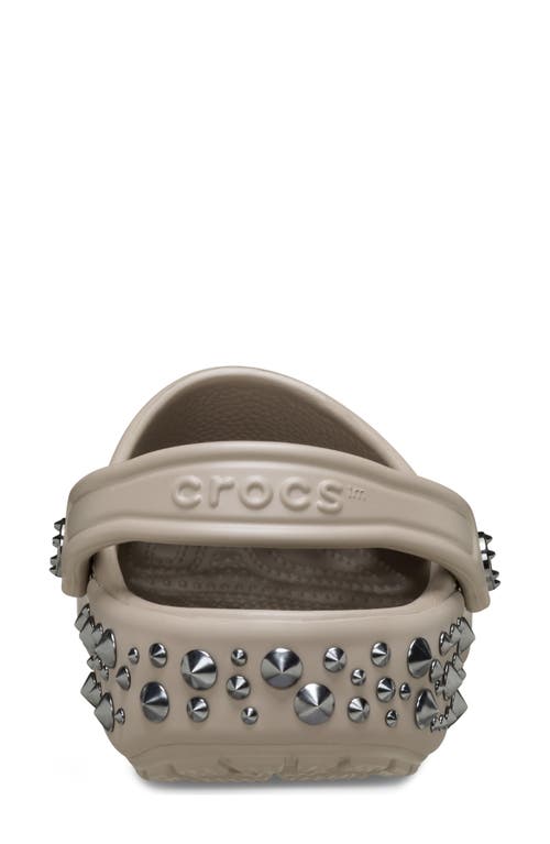 Crocs Studded Classic Clog In Brown
