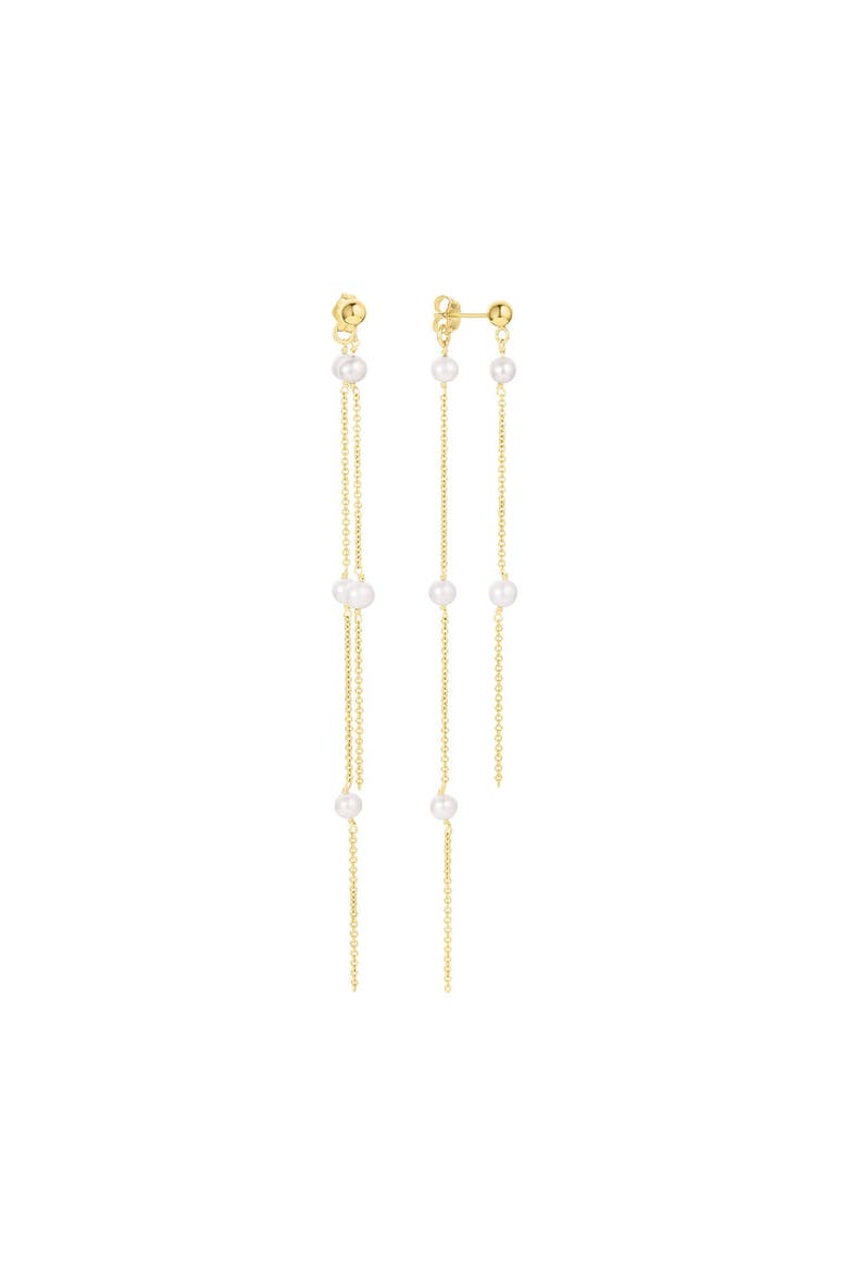 Bobbi Pearl Earrings, Main, color, Gold
