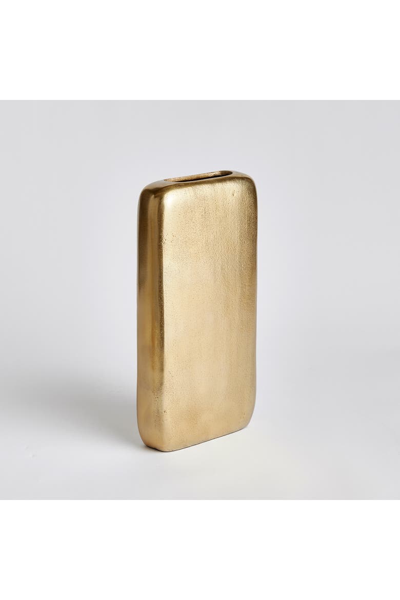 Ravi Rectangular Vase, Alternate, color, Gold